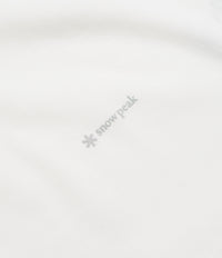 Snow Peak Organic Cotton Mercerized T-Shirt - White thumbnail