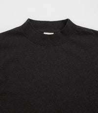 Snow Peak Recycled Cotton Heavy Mockneck T-Shirt - Black thumbnail