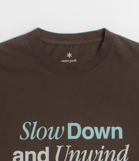 Snow Peak Relaxation T-Shirt - Dark Brown thumbnail