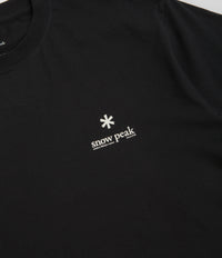 Snow Peak Soft Cotton Relaxed Logo T-Shirt - Black thumbnail