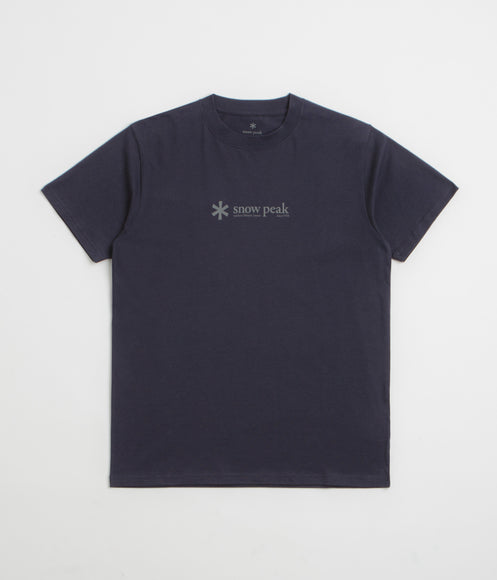 Snow Peak Soft Cotton Logo T-Shirt - Navy