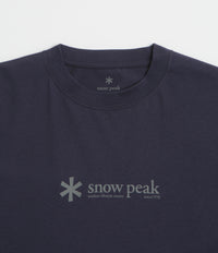Snow Peak Soft Cotton Logo T-Shirt - Navy thumbnail