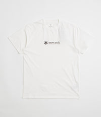 Snow Peak Soft Cotton Logo T-Shirt - White thumbnail