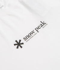 Snow Peak Soft Cotton Logo T-Shirt - White thumbnail