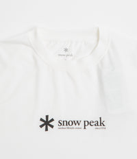 Snow Peak Soft Cotton Logo T-Shirt - White thumbnail