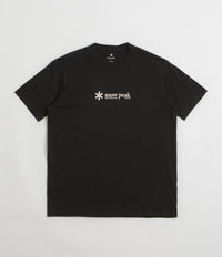 Snow Peak Soft Cotton Logo T-Shirt - Black thumbnail