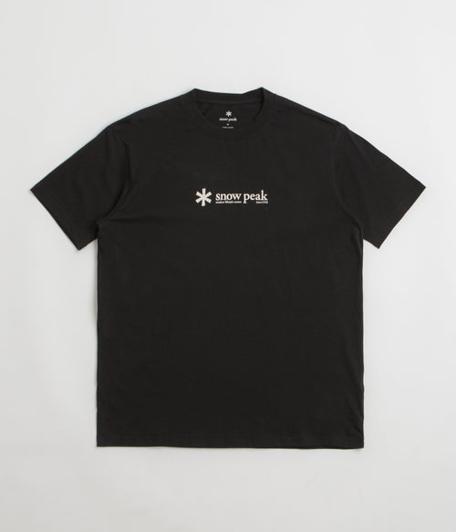 Snow Peak Soft Cotton Logo T-Shirt - Black