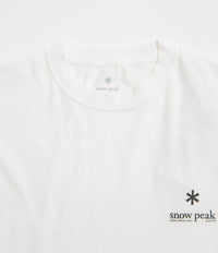 Snow Peak Soft Cotton Relaxed Logo T-Shirt - Off White thumbnail