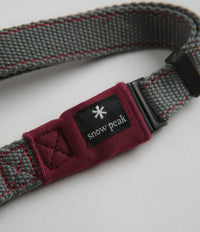 Snow Peak Soft Medium Dog Collar - Grey / Red thumbnail