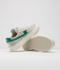 Stepney Workers Club Dellow S-Strike Cup Tennis Mesh Shoes in Ecru and Green thumbnail
