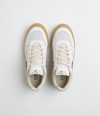 Stepney Workers Club Pearl S-Strike Leather Shoes - White / Gum thumbnail
