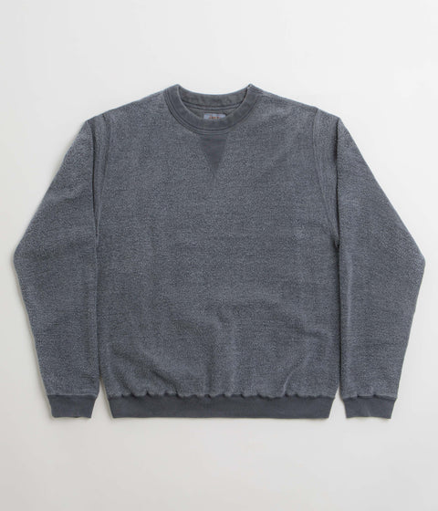 Sunray Spirit Womens Hina Reversed Fleece Crewneck Sweatshirt in Pigment Blue