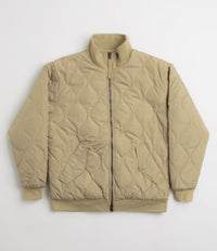 Taion Military Reversible Hi Neck Down Jacket in Coyote and Beige thumbnail