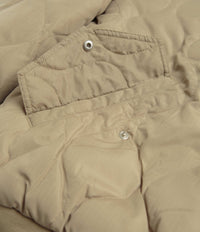 Taion Military Reversible Hi Neck Down Jacket in Coyote and Beige thumbnail
