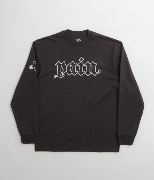 The Trilogy Tapes Pain Long Sleeve T-Shirt - Black