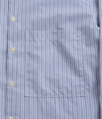Universal Works Square Pocket Shirt - Blue / Navy Stripe thumbnail