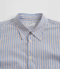 Universal Works Square Pocket Shirt - Blue / Orange Stripe thumbnail
