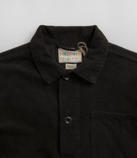 Uskees 3001 Cord Buttoned Overshirt - Faded Black thumbnail