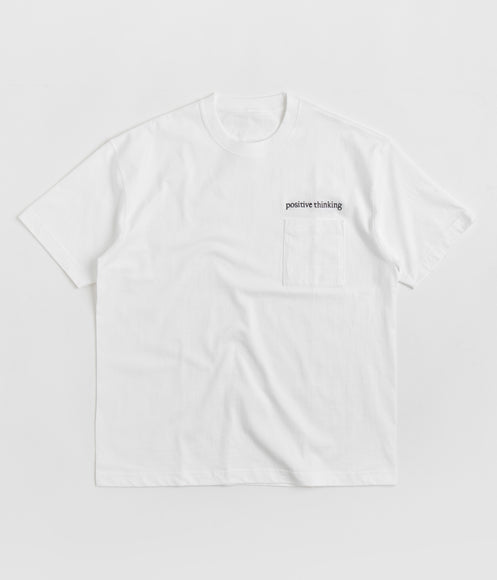 Workware Positive Thinking Heavyweight Pocket T-Shirt - White