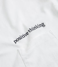 Workware Positive Thinking Heavyweight Pocket T-Shirt in White thumbnail