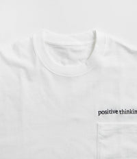 Workware Positive Thinking Heavyweight Pocket T-Shirt - White thumbnail