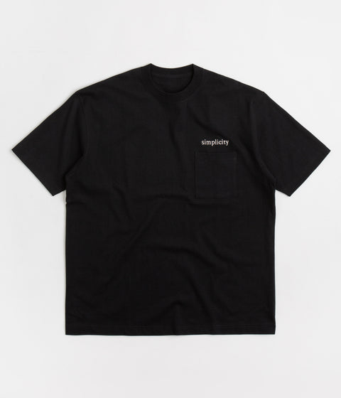 Workware Simplicity Heavyweight Pocket T-Shirt in Black