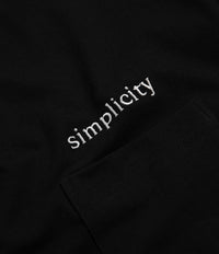 Workware Simplicity Heavyweight Pocket T-Shirt in Black thumbnail