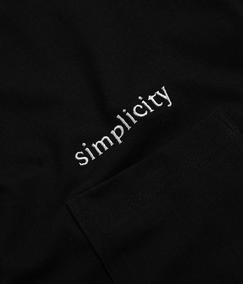 Workware Simplicity Heavyweight Pocket T-Shirt in Black