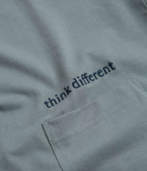 Workware Think Different Heavyweight Pocket T-Shirt in Blue