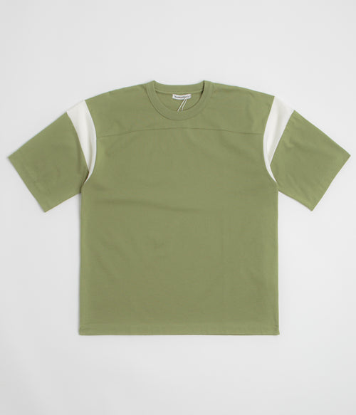 YMC Skate T Shirt - Green / White