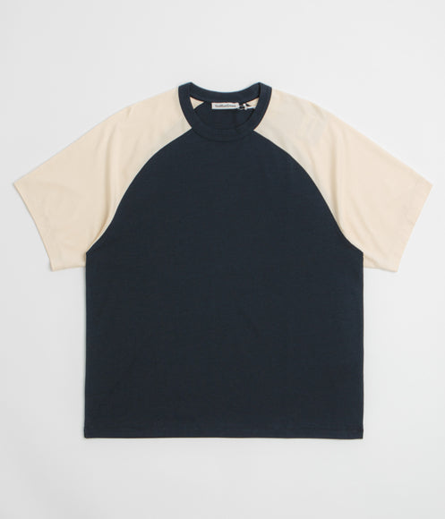 YMC Triple Raglan T Shirt - Navy