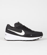 Nike Waffle One Leather Shoes in Black and White and Black - White thumbnail