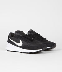 Nike Waffle One Leather Shoes in Black and White and Black - White thumbnail