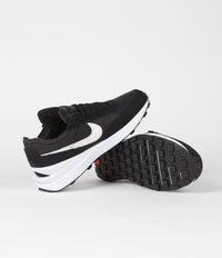 Nike Waffle One Leather Shoes in Black and White and Black - White thumbnail