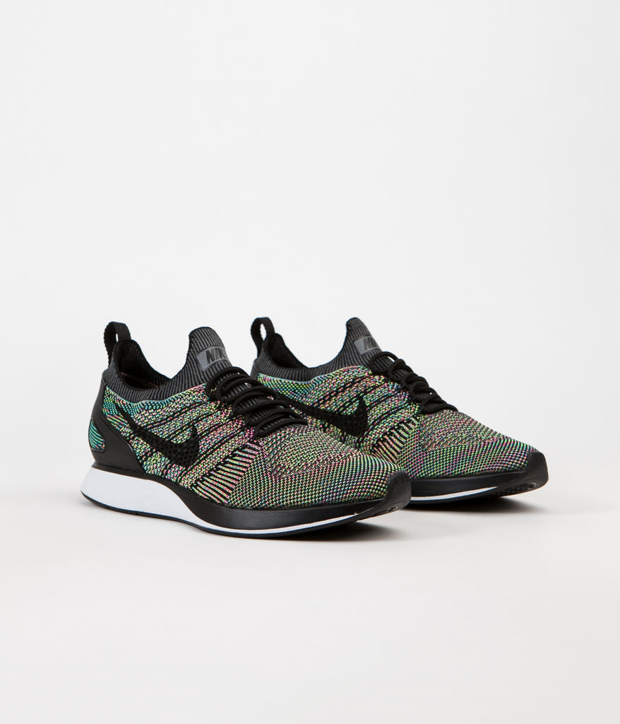 Nike Mariah Flyknit Racer Shoes White Black Volt Chlorine