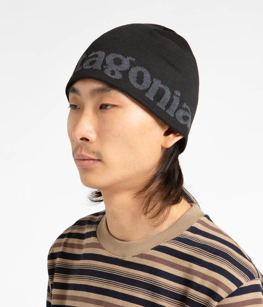 Patagonia Beanie Logo Belwe Black Always in Colour