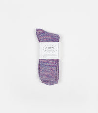 Albam Marl Socks - Blue / Pink / White thumbnail