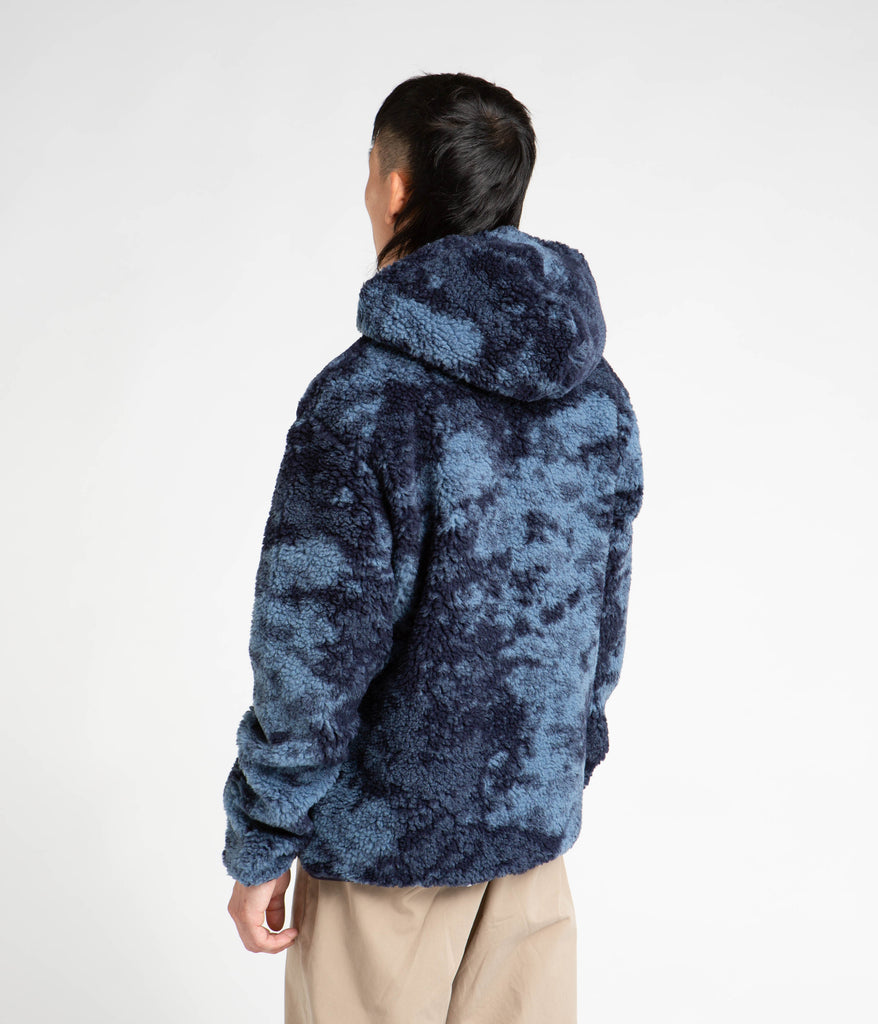 Tie-Dye Shearling Hoody - Men - Ready-to-Wear