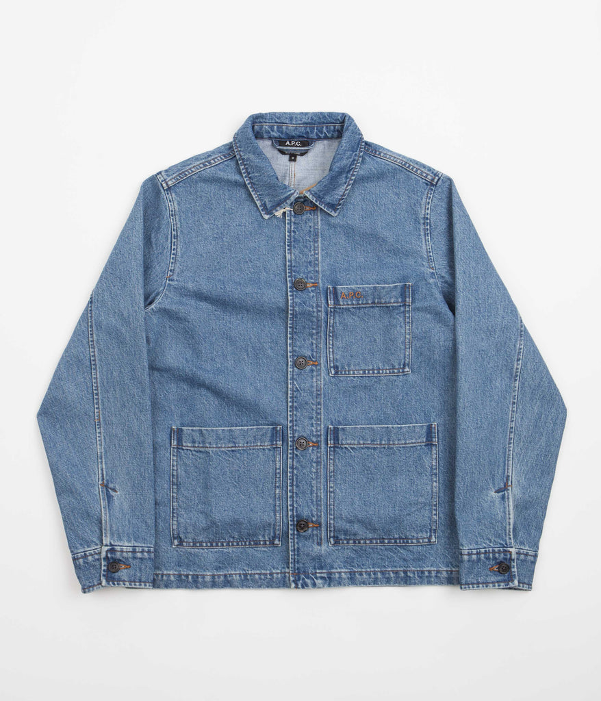 Denim Apc Coats Denim Jacket Blue Editorialist