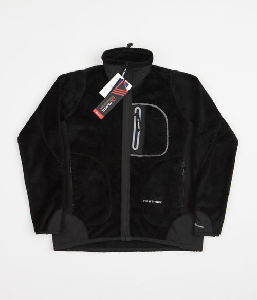 and wander High Loft Fleece - Black