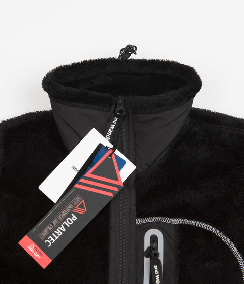 and wander High Loft Fleece in Black