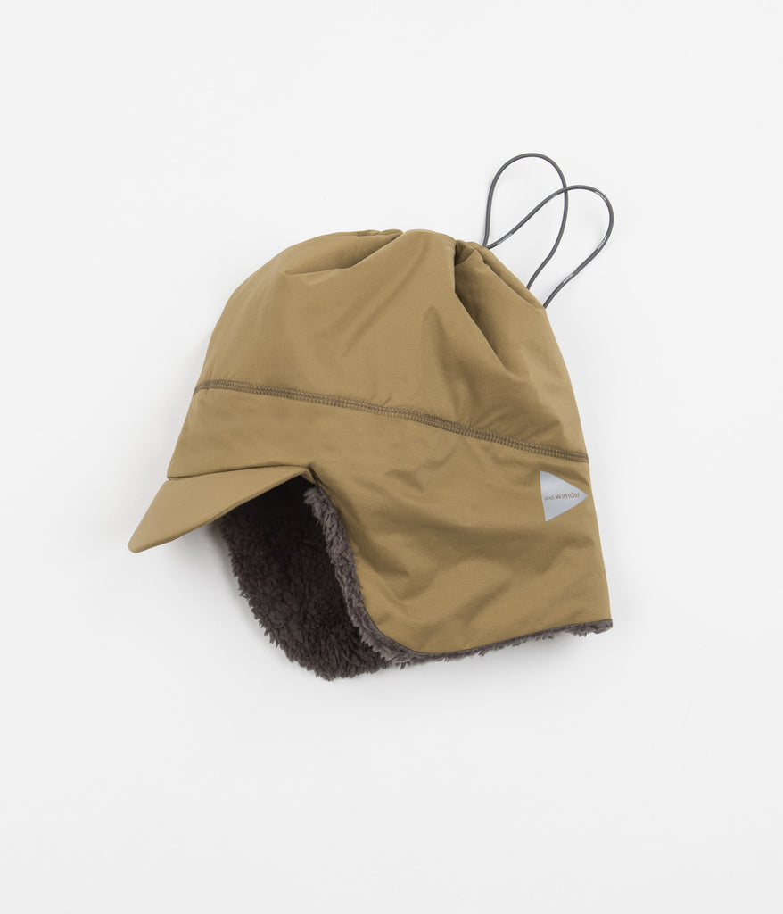 And Wander Primaloft Cap And Wander Black Insulated Aviator