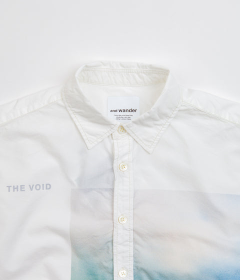 and wander x Naoki Ishikawa The Void Sea Shirt in White