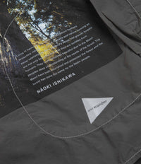 and wander x Naoki Ishikawa The Void Tree Shirt in Charcoal thumbnail