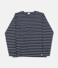 Armor Lux Breton Long Sleeve T-Shirt in Navy and Porpoise thumbnail