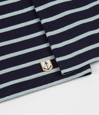 Armor Lux Breton Long Sleeve T-Shirt in Navy and Porpoise thumbnail