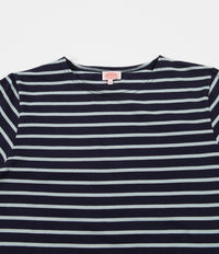 Armor Lux Breton Long Sleeve T-Shirt in Navy and Porpoise thumbnail