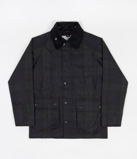 Barbour White Label Slim Bedale Blackwatch Jacket in Navy
