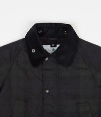 Barbour White Label Slim Bedale Blackwatch Jacket in Navy thumbnail