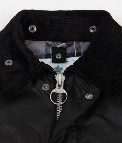 Barbour White Label Slim Bedale Jacket in Black